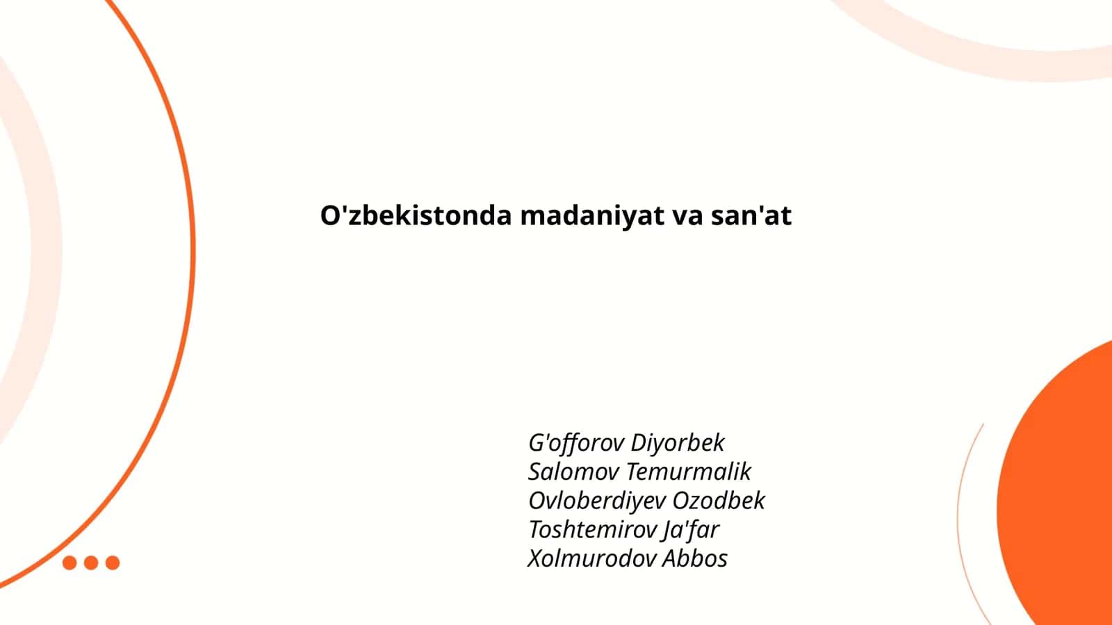 O'zbek musiqa san'ati 1