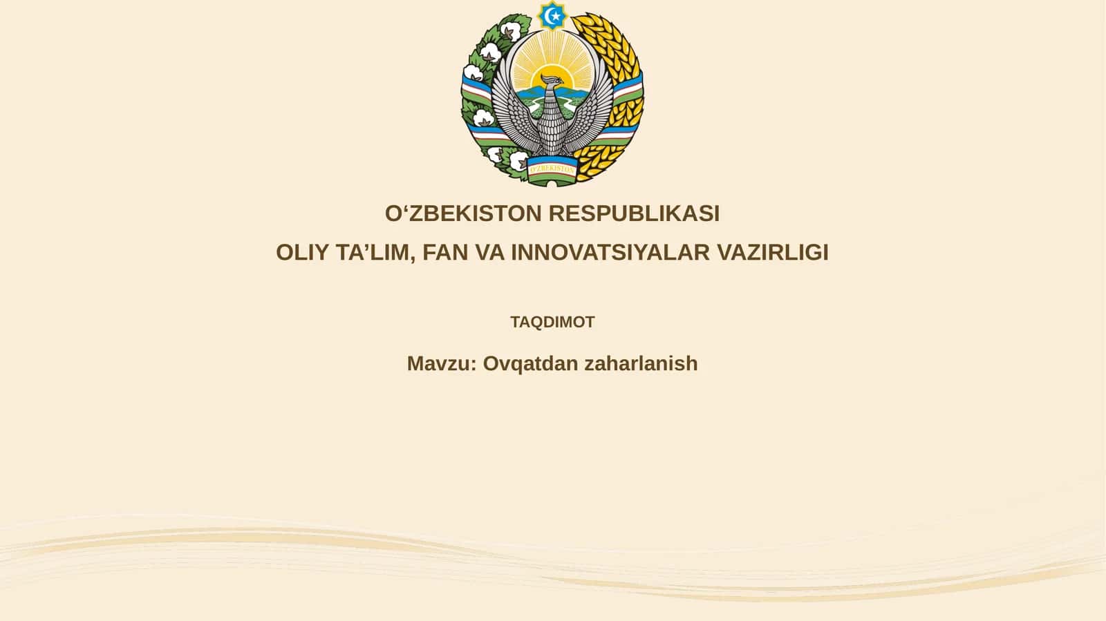 Oziq-ovqatdan zaharlanish 1