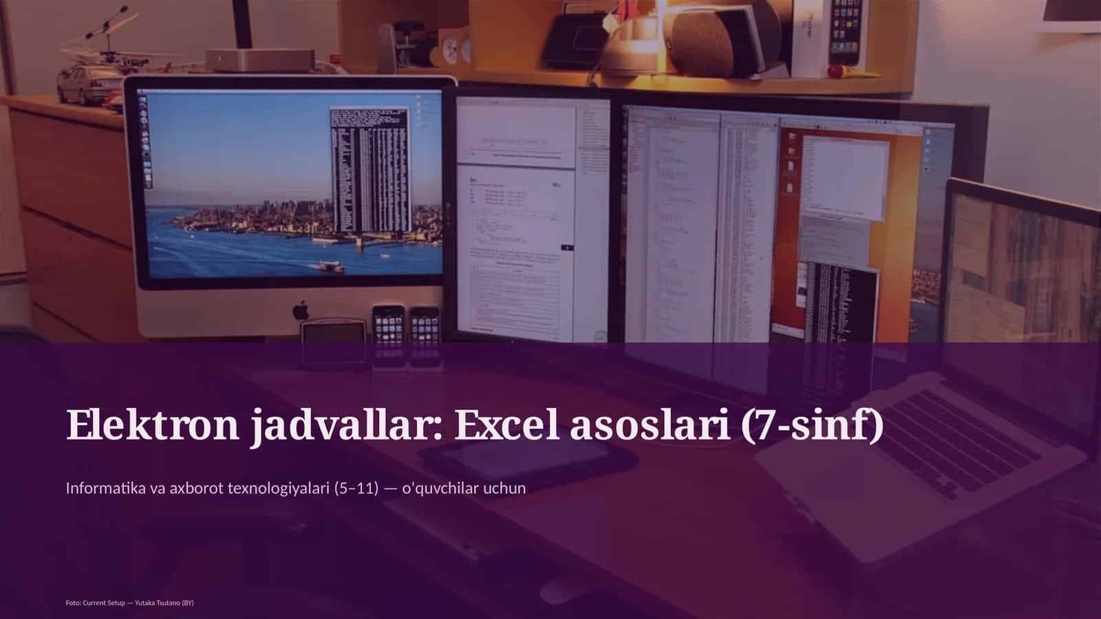 Elektron jadvallar: Excel asoslari (7-sinf) 1