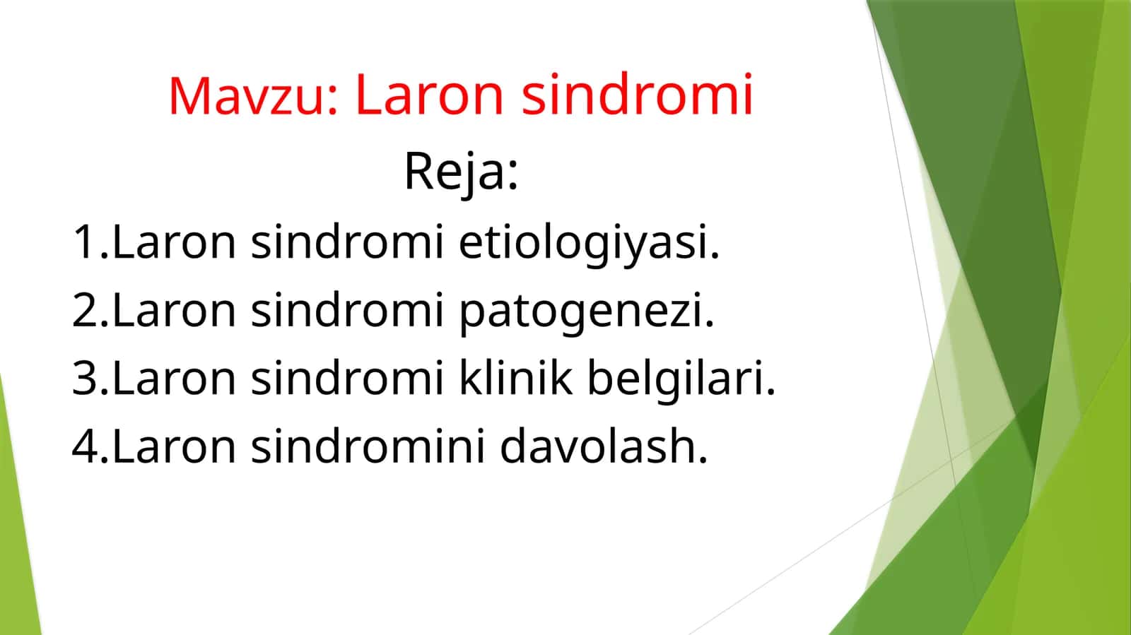 Laron sindromi 1