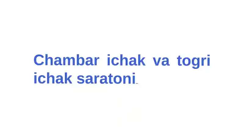Chambar ichak va togri ichak saratoni