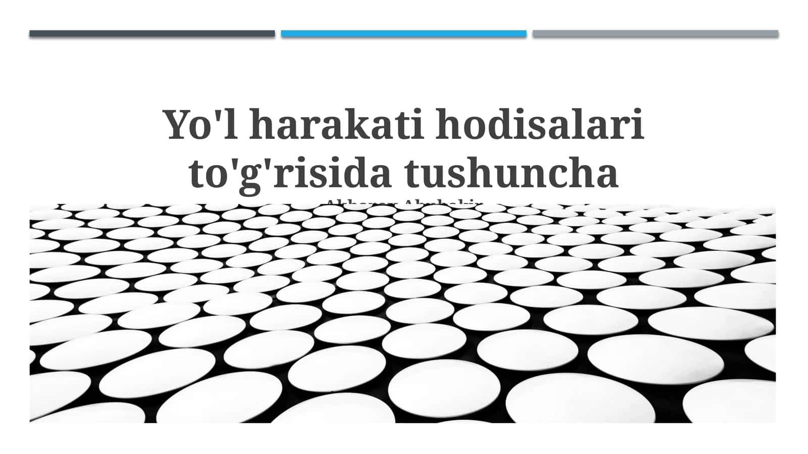 Yo‘l-transport hodisalari: tushuncha, sabablari va tahlili 1