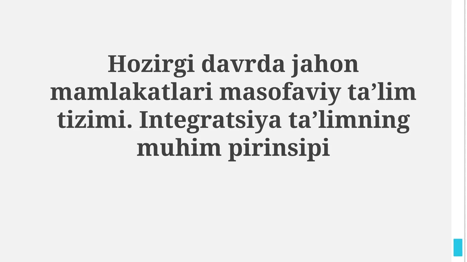 Masofaviy Taʼlimning Muqim Prinsipi 1