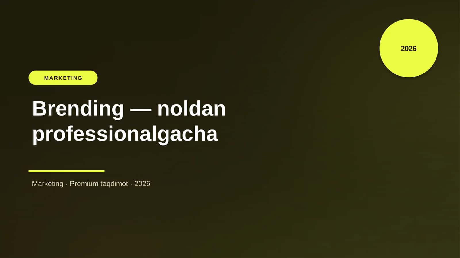 Brending — noldan professionalgacha 1