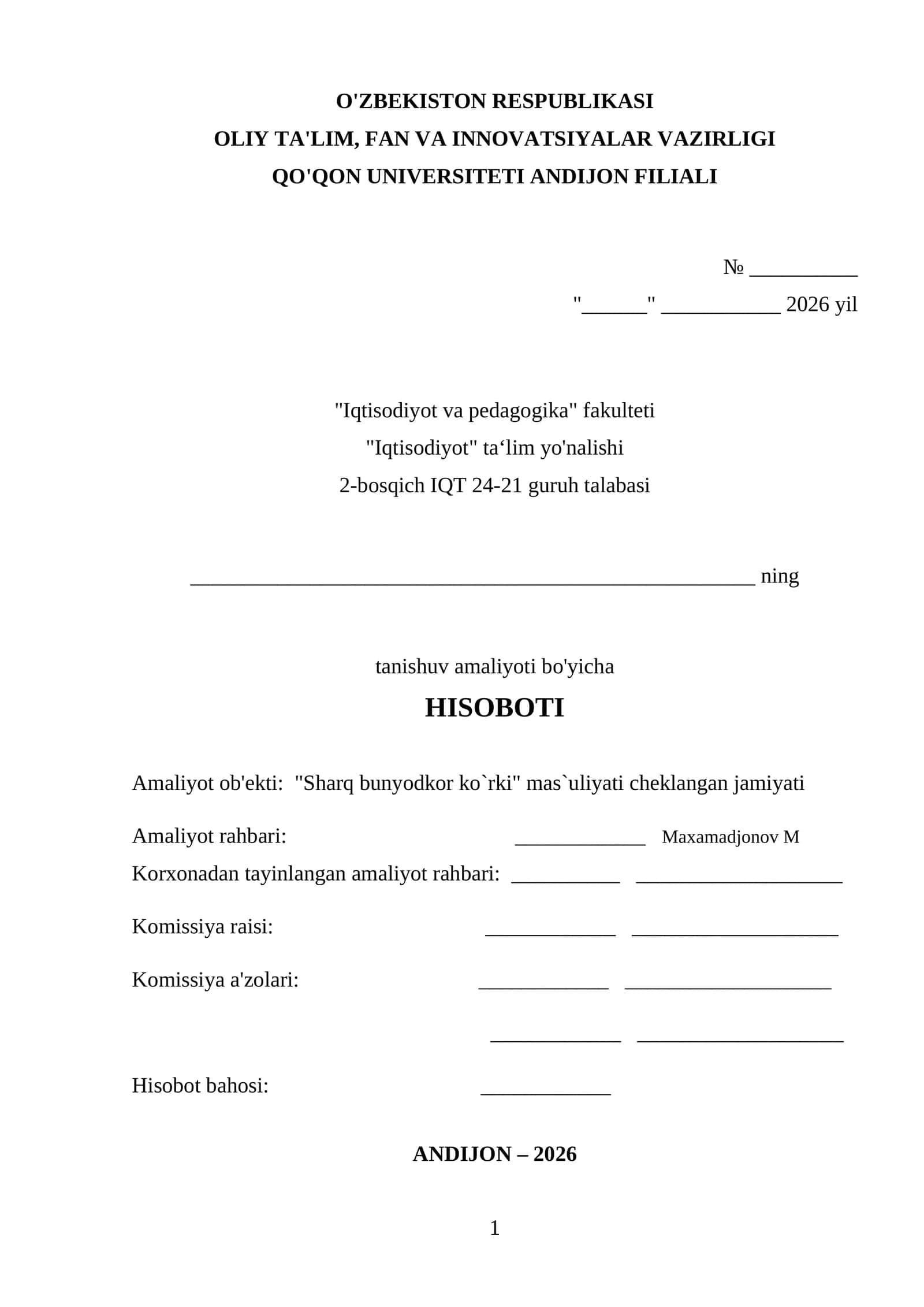 Sharq bunyodkor ko`rki 1