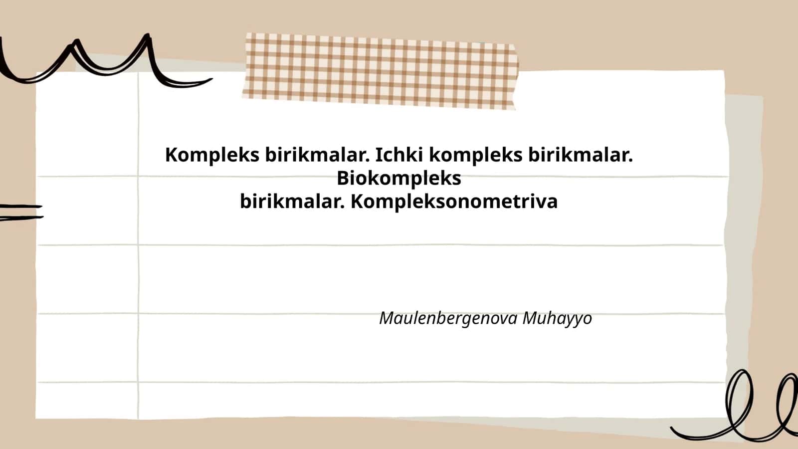 Kompleks birikmalar 1