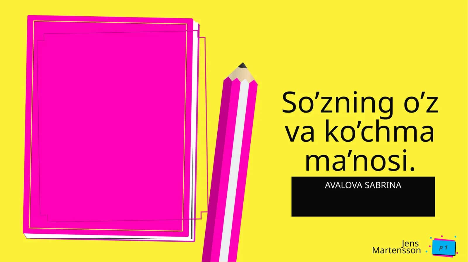 So’zningo’zvako’chma ma’nosi 1