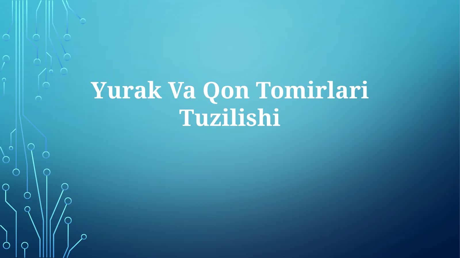 Yurak Va QonTomirlariTuzilishi 1