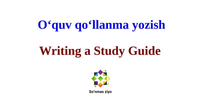 O‘quv qo‘llanma yozish 1