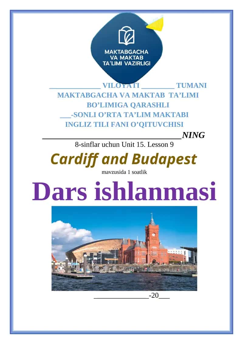 Ingliz tili ochiq dars 8-sinf 1