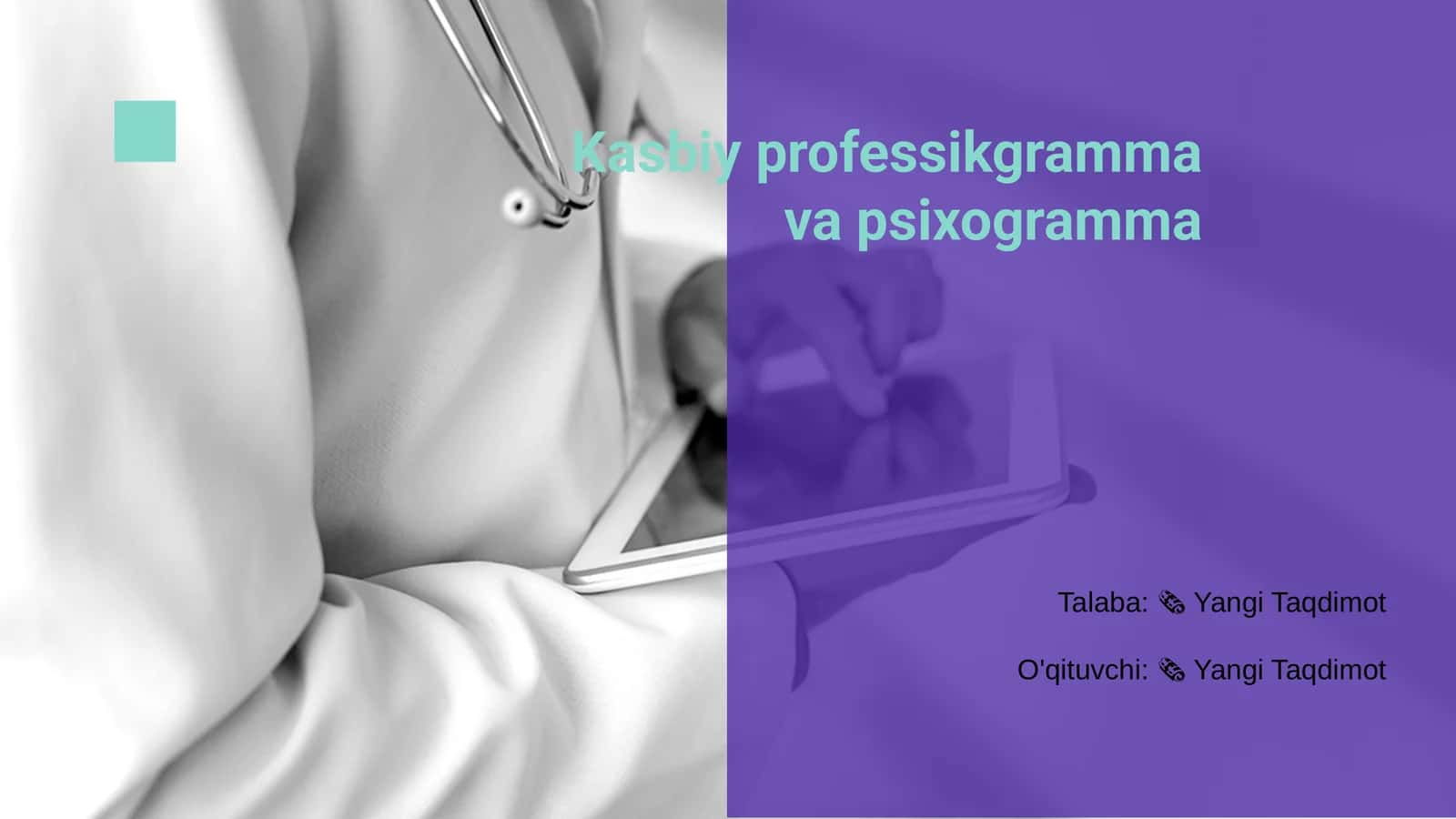 Kasbiy professikgramma va psixogramma 1