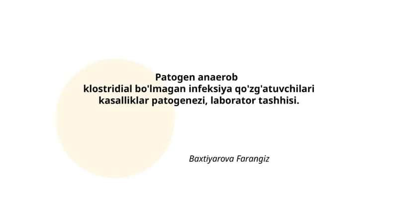 Patogen anaerob 1