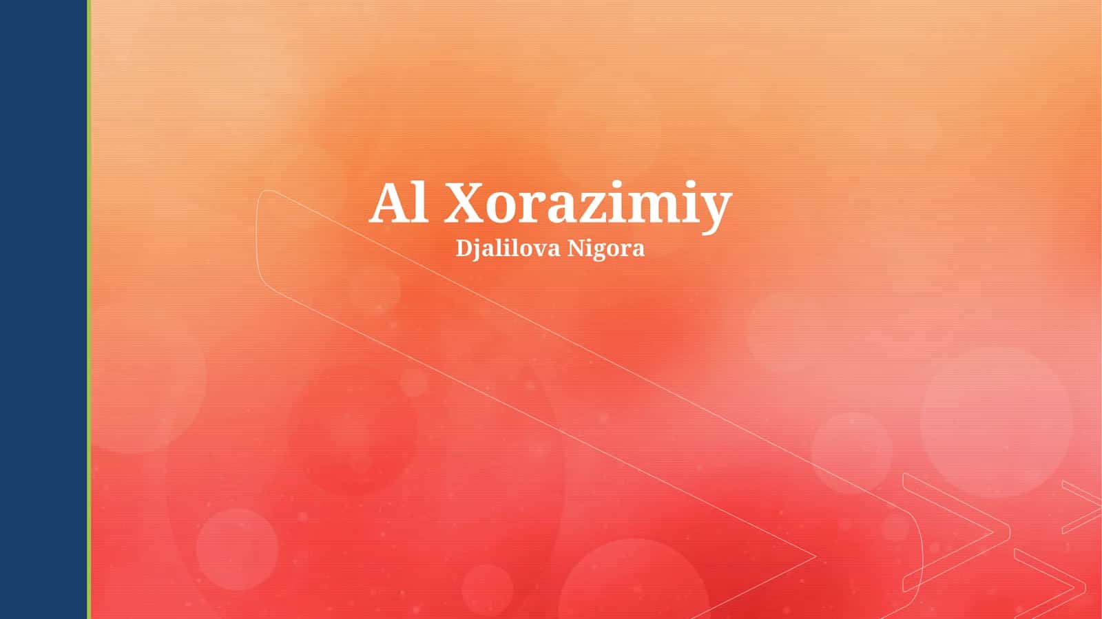 Al Xorazimiy 1