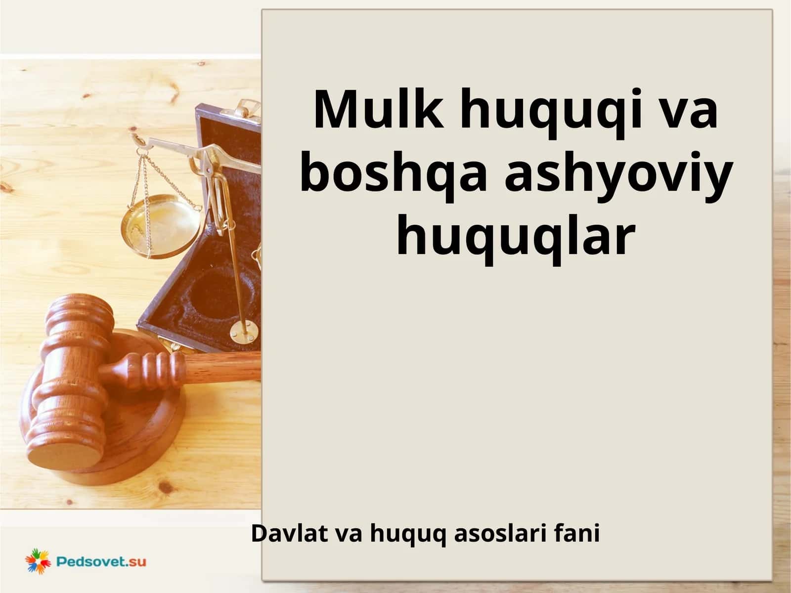 Mulkhuquqivaboshqaashyoviyhuquqlar 1