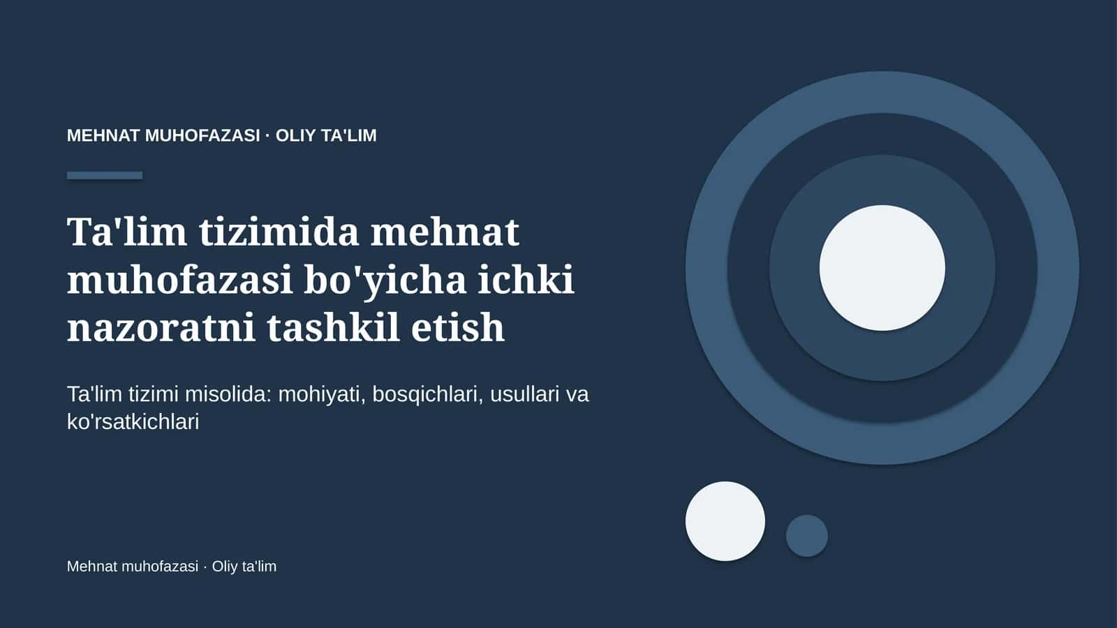 ta'lim tizimida mehnat muhofazasi bo'yicha ichki nazoratni tashkil etish 2532 1