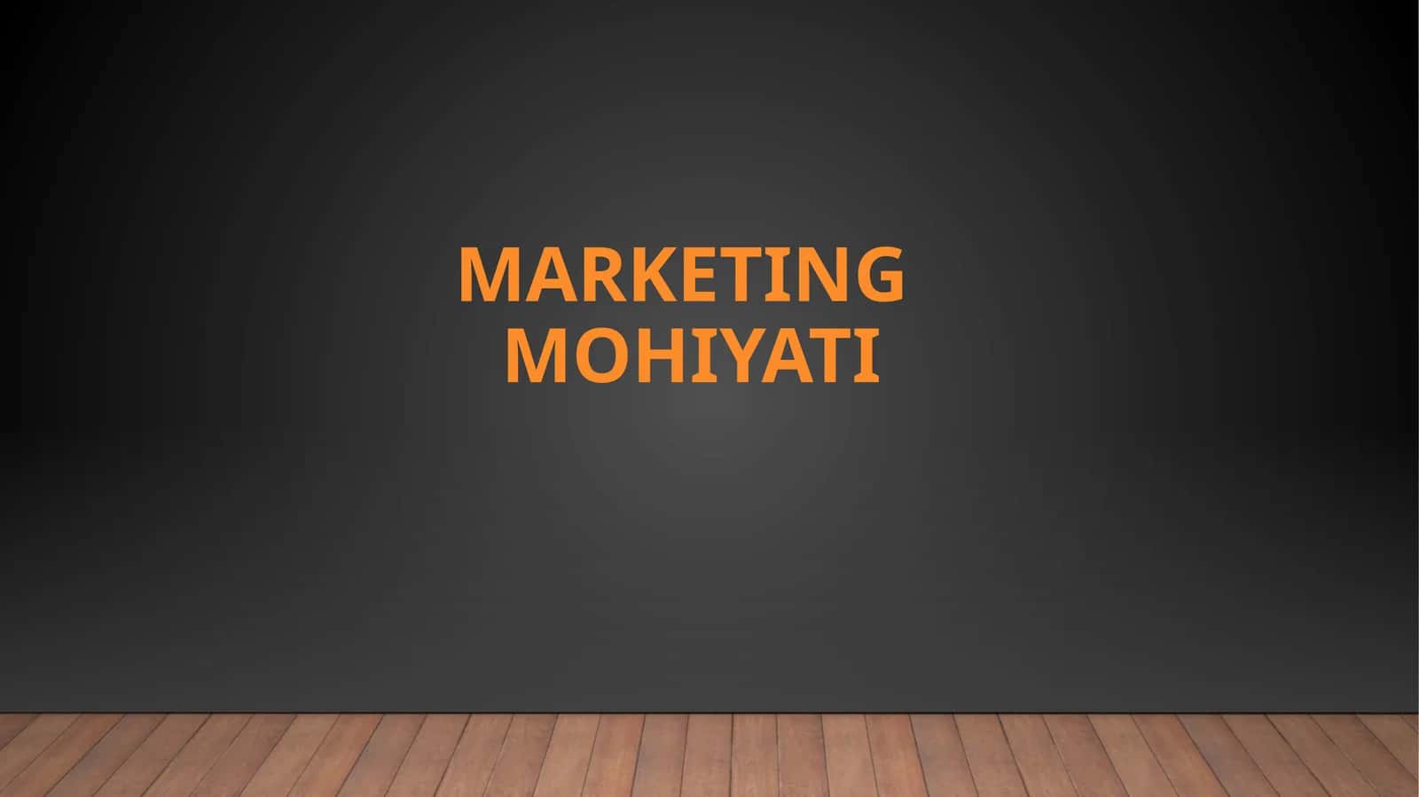 Marketing mohiyati 1
