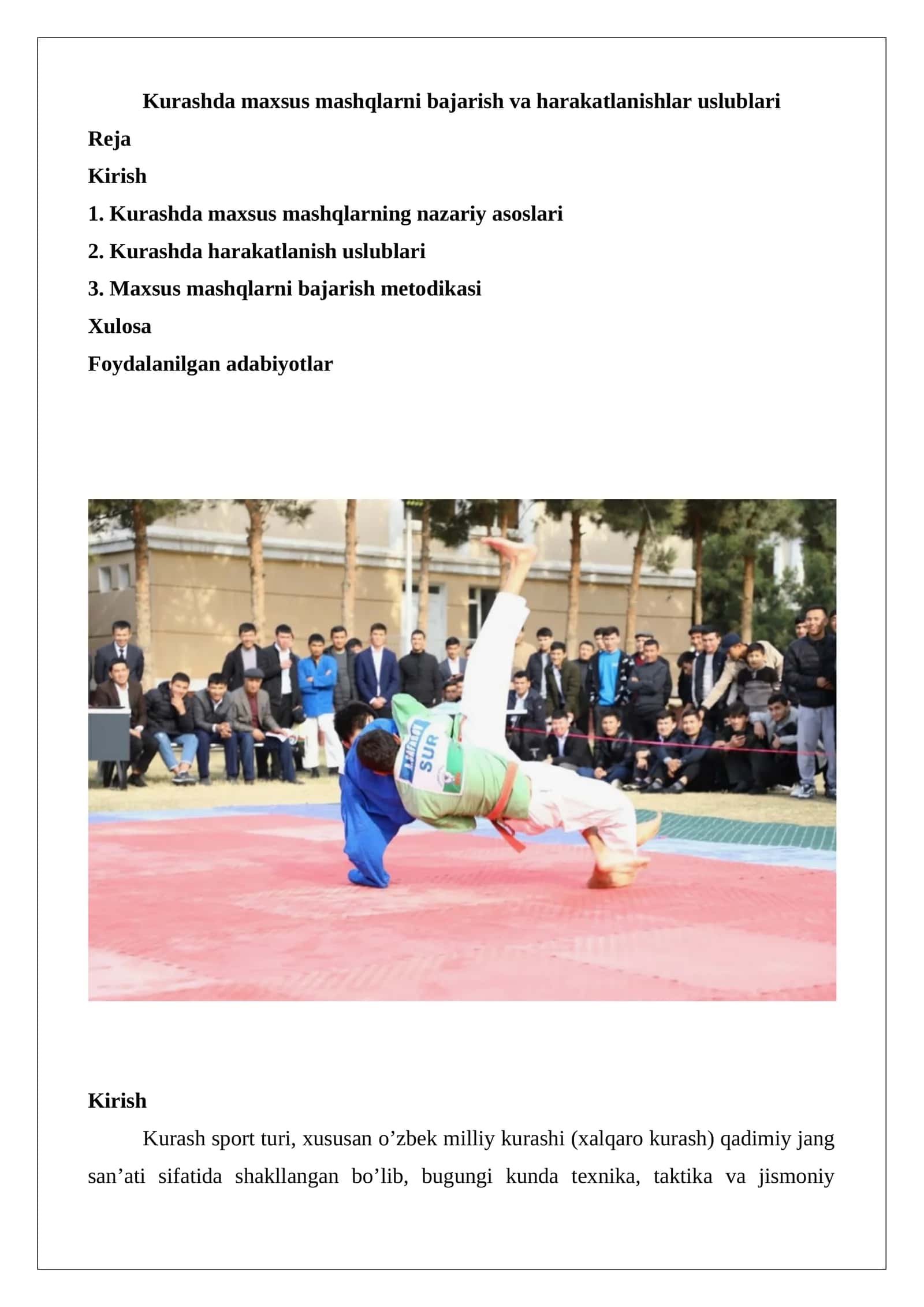 Kurash sport turi 1