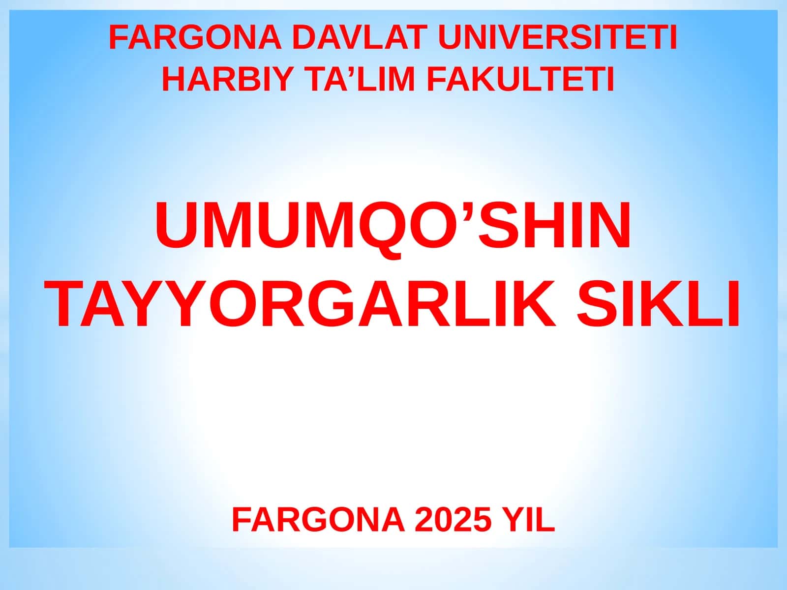 Shartli dushman OQQ va YAZBQ dan himoyalanish turlari 1