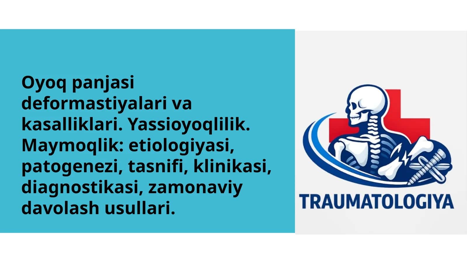 oyoq panjasi deformatsiyalari . maymoqlik va yassioyoqlik 1