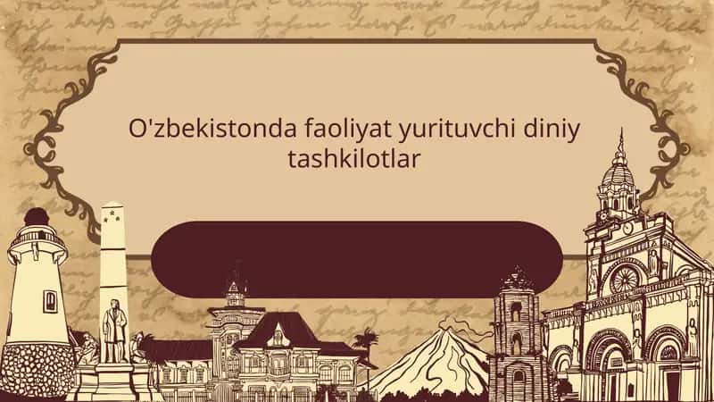 O'zbekistonda faoliyat yurituvchi diniy tashkilotlar 1