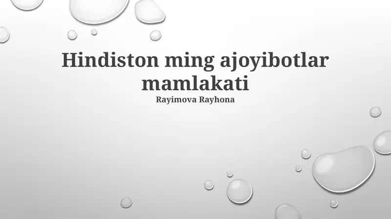 Hindiston ming ajoyibotlar mamlakati 1