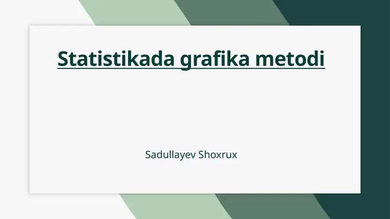 Statistikada grafika metodi 1