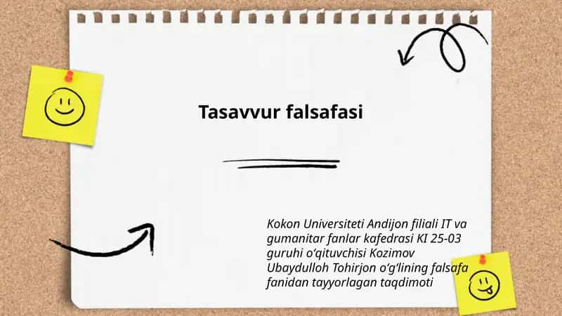 Tasavvur falsafasi 1