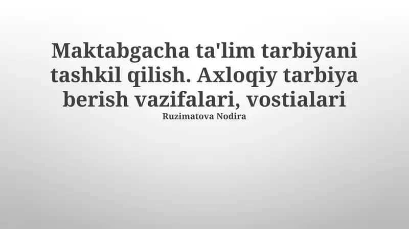 Zamonaviy pedagogik texnologiyalar 1