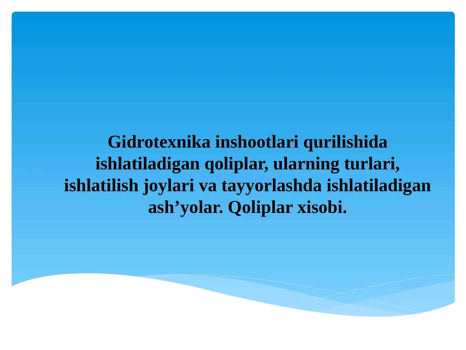 Qoliplar 1