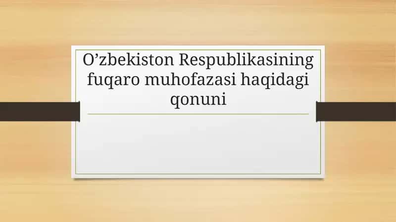 O‘zbekiston Respublikasining fuqaro muhofazasi haqidagi qonuni 1
