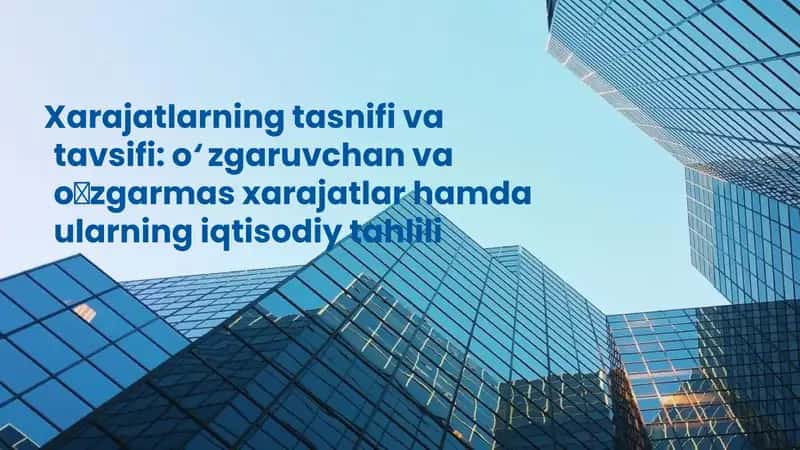 Xarajatlarning iqtisodiy mazmuni 1