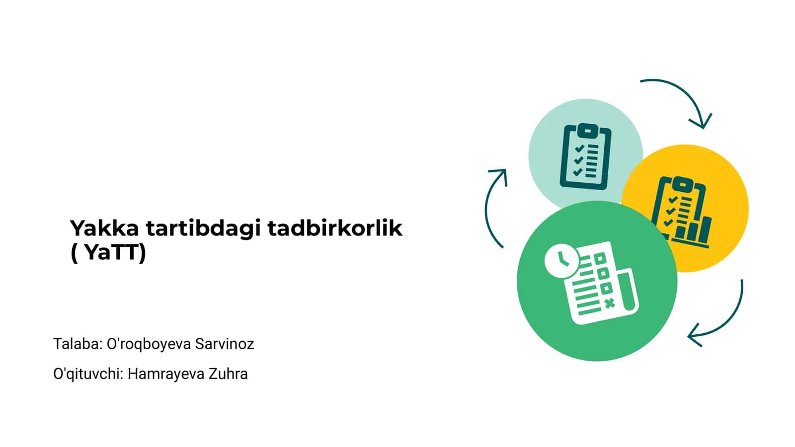Yakka tartibdagi tadbirkorlik ( YaTT) 1