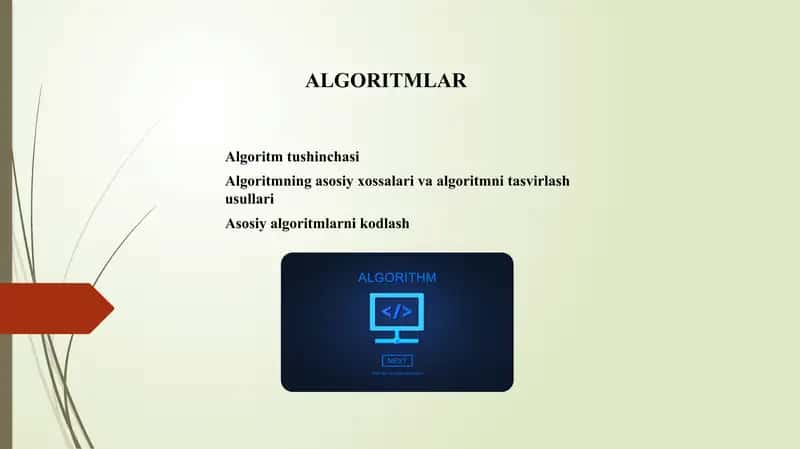 Algoritmlar 1