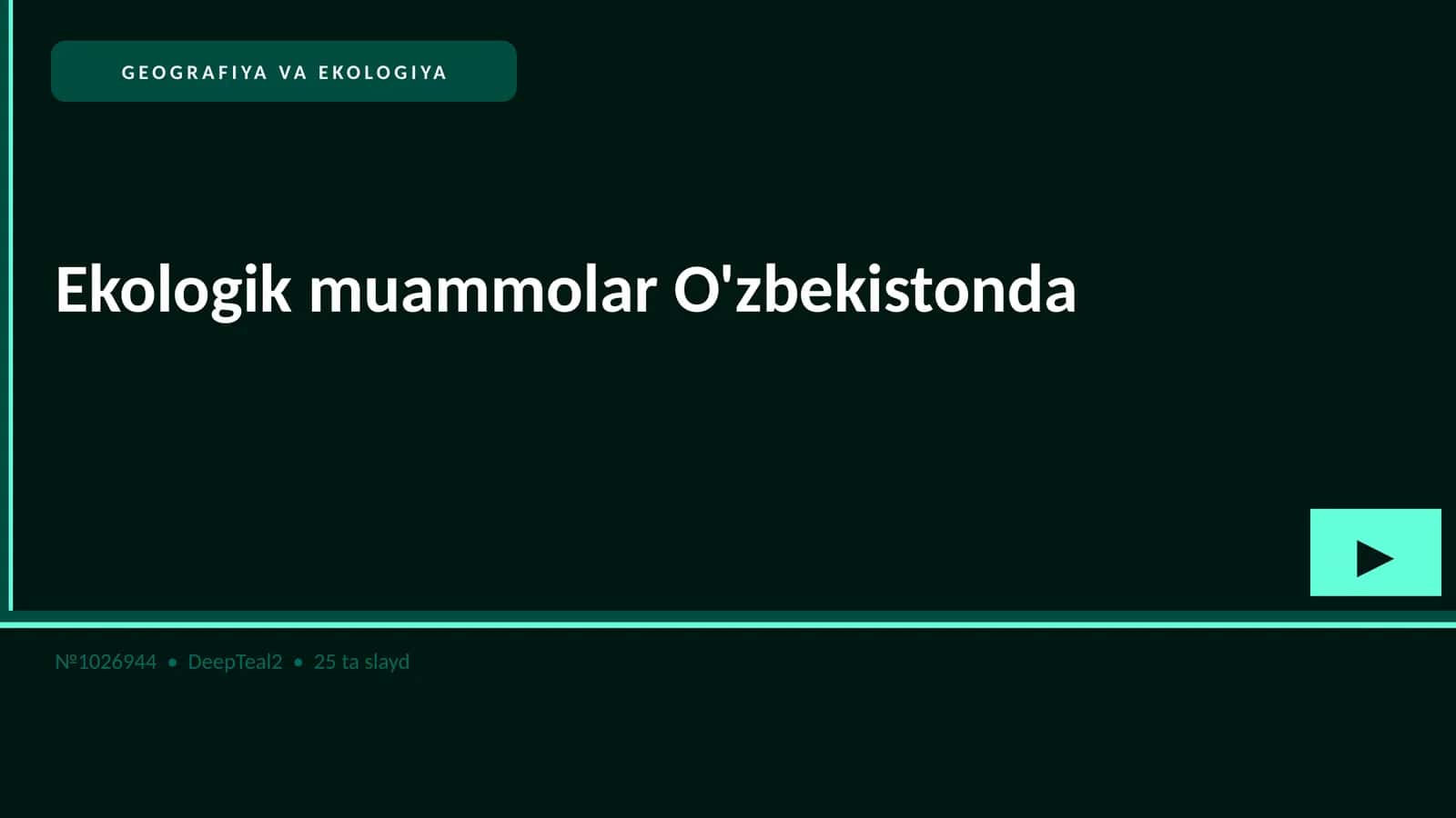 Ekologik muammolar O'zbekistonda 1