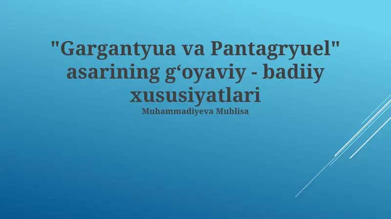 Gargantyua va Pantagryuel 1