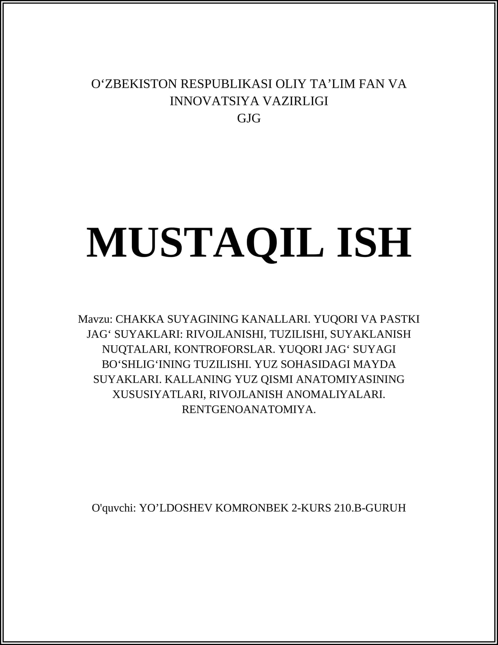 CHAKKA SUYAGINING TUZILISHI 1