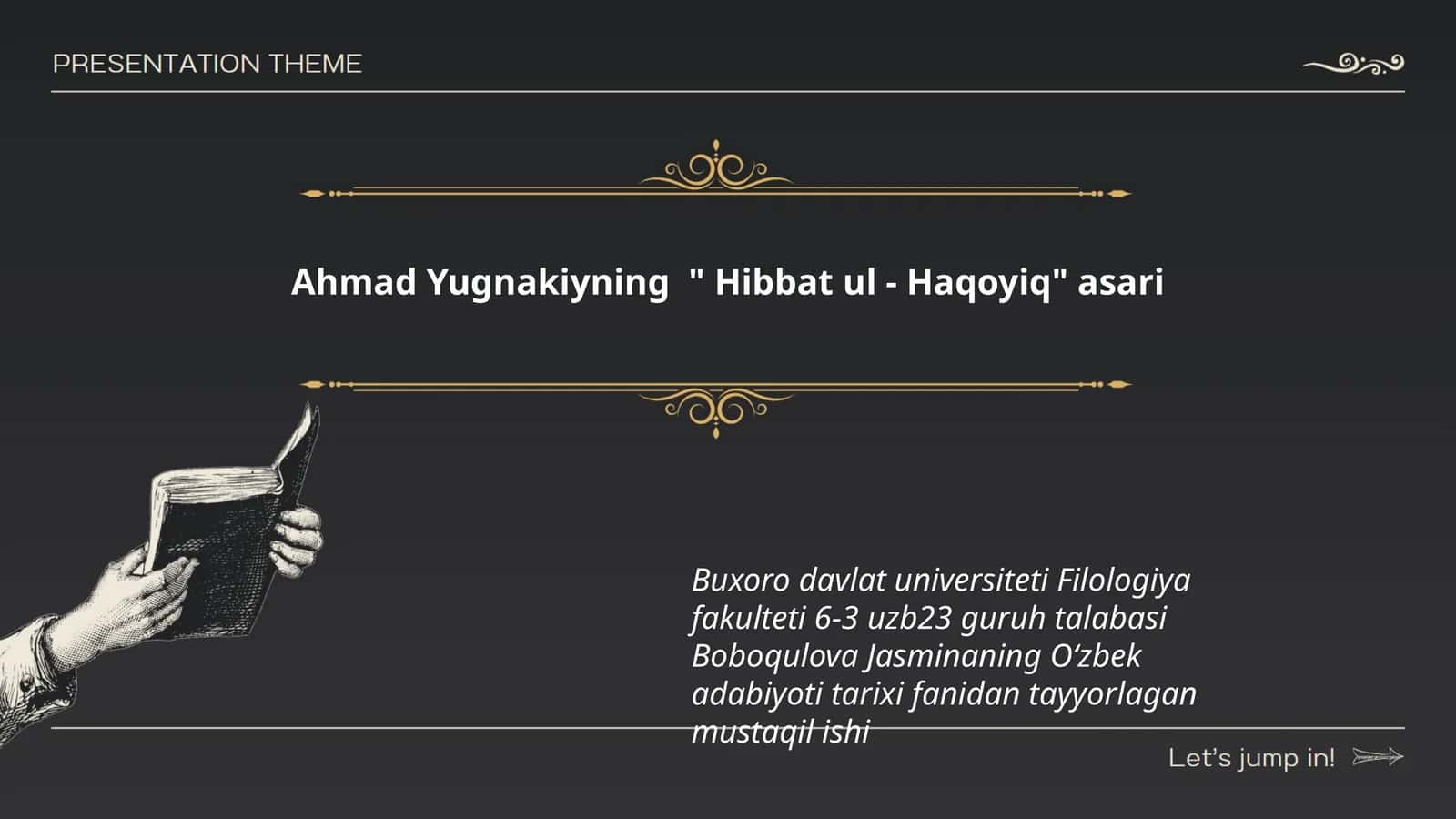 Hibbat ul - Haqoyiq 1