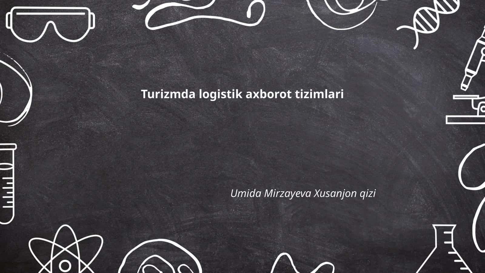 Turizmda logistik axborot tizimlari 1