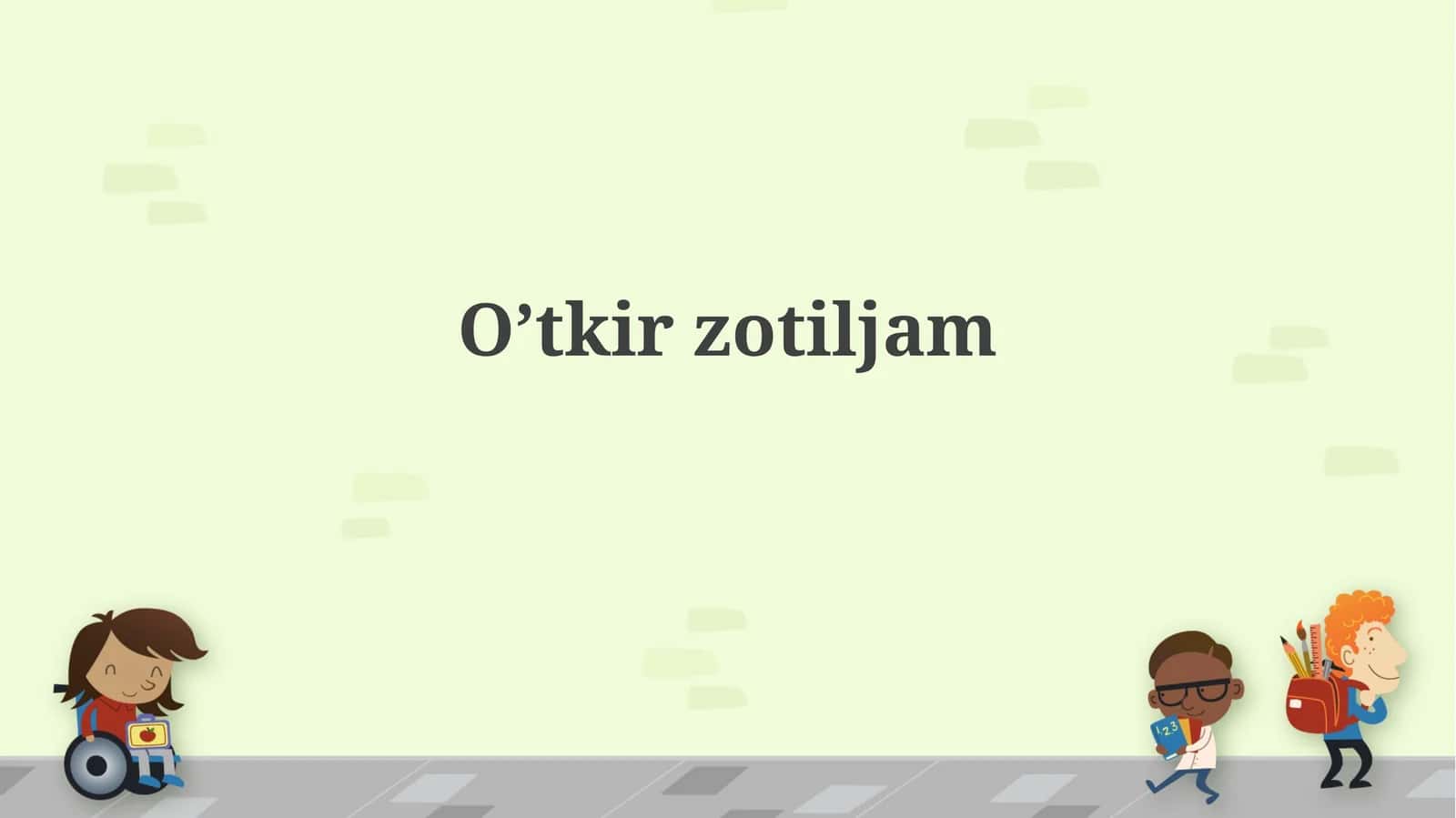 O'tkirzotiljam 1