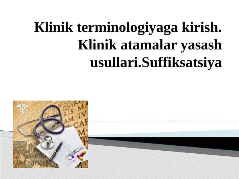 Klinikterminologiyagakirish 1