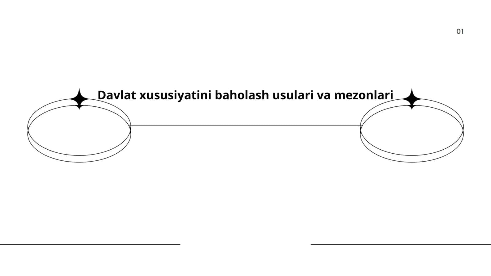 Davlat xususiyatini baholash usulari va mezonlari 1