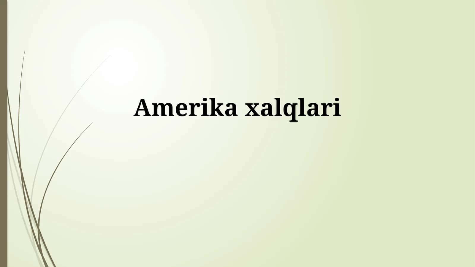 Amerikaxalqlari 1