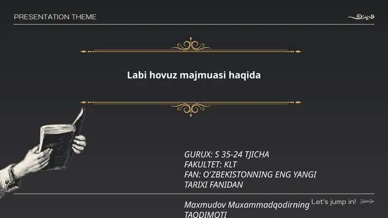 Labi hovuz majmuasi haqida 1