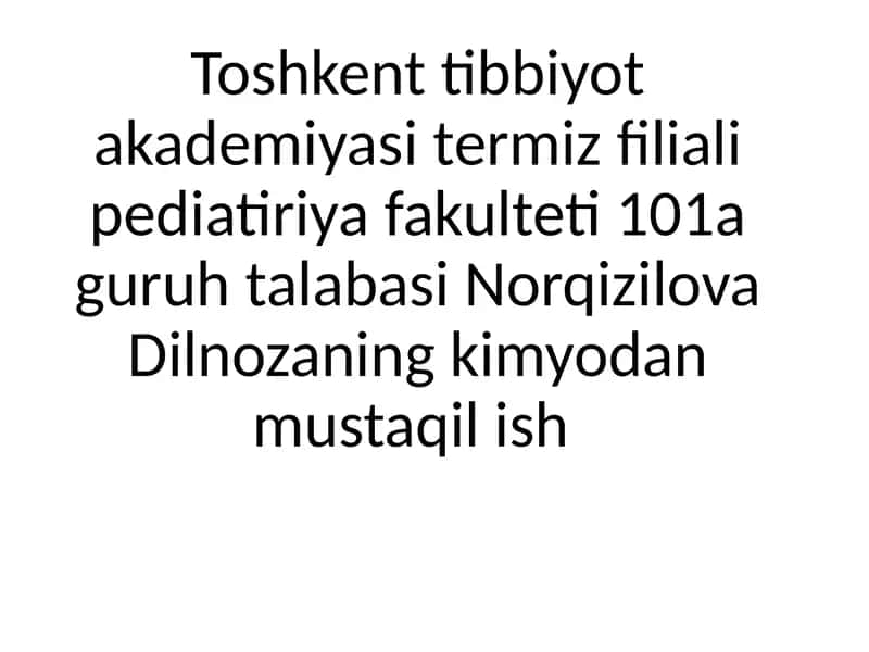 Organizimning suyuqlik yo'qotilishi 1