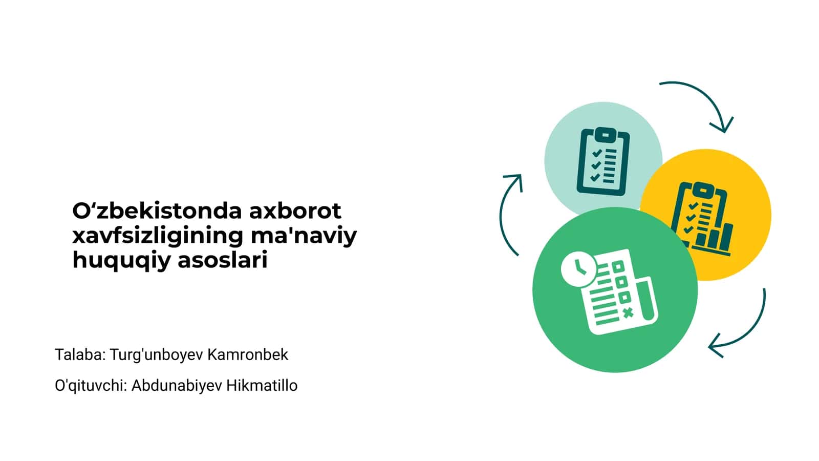 Oʻzbekistonda axborot xavfsizligining ma'naviy huquqiy asoslari 1
