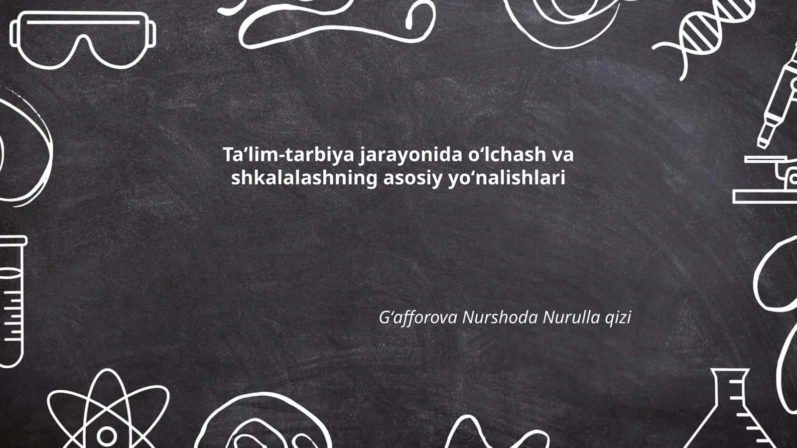 O'quv natijalarini baholash 1