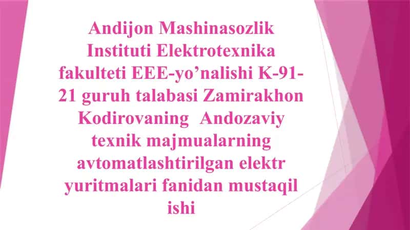 Metallarga ishlov beruvchi dastgohlar ish rejimlari 1