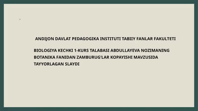 Oʻsimliklardamitozvameyozjarayonlar 1