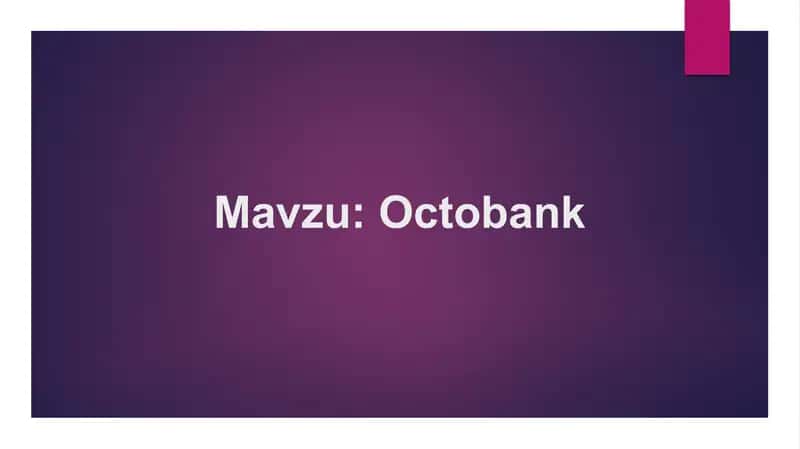 Octobank 1