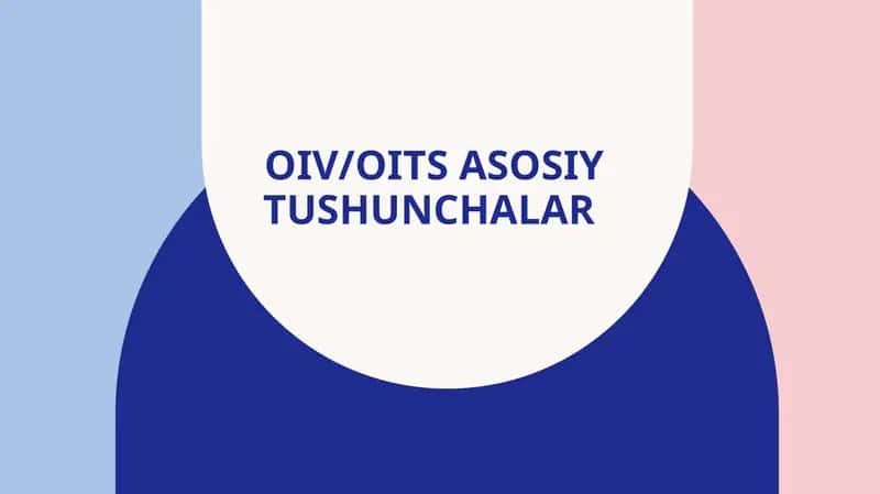 OIV/OIT Sasoytushunchar 1
